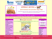 Tablet Screenshot of animaux-service.com